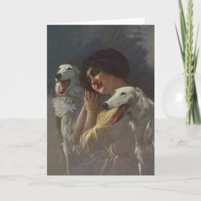 Tarjeta Borzoi Friends Card (Anverso)