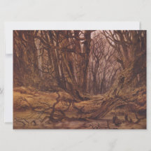 Bosque alemán en la temporada de otoño