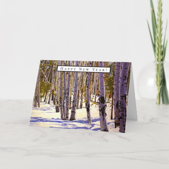 Tarjeta Bosque de árboles ápicos en Flagstaff, AZ (Anverso)