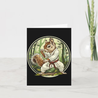 Tarjeta Bosque de ardilla de Judo artes marciales Kickboxi