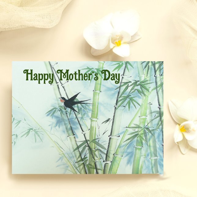 Tarjeta Bosque de bambú - verde (Subido por el creador)