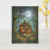 Bosque Encantado Cabaña a la Luz de la Luna Feliz