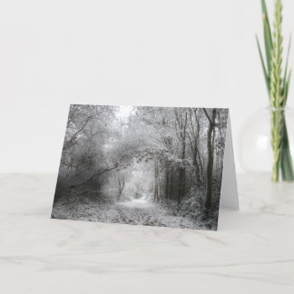 Tarjeta Bosque invernal nevado (8656)