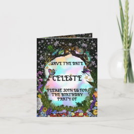 Tarjeta Bosque Mágico de Fantasía de Hadas