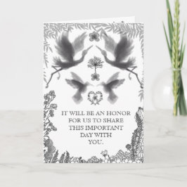 Tarjeta Bosque Mágico de Fantasía de Hadas