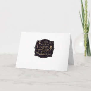 Tarjeta Bosques místicos de fantasía Whimsigoth, lunas y m