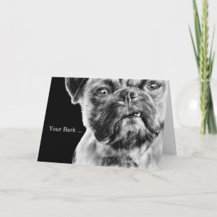 Tarjeta Boss Birthday Funny Grumpy Pug Dog