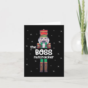 Tarjeta Boss Cascanueces Familia Pareo Divertido Pijama