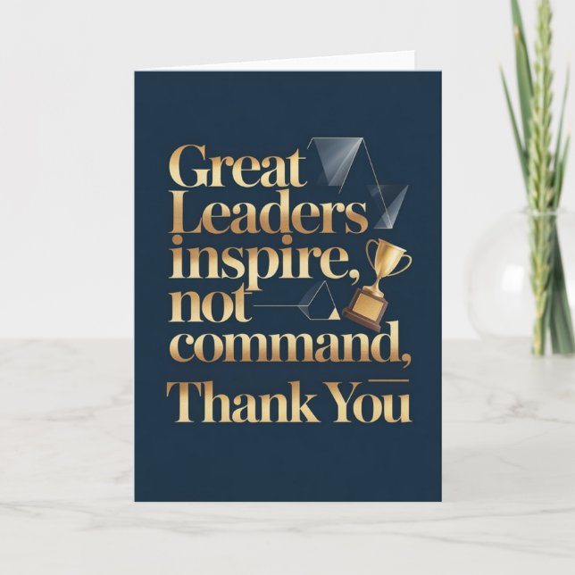 Tarjeta Boss or Mentor Thank You Card (Anverso)