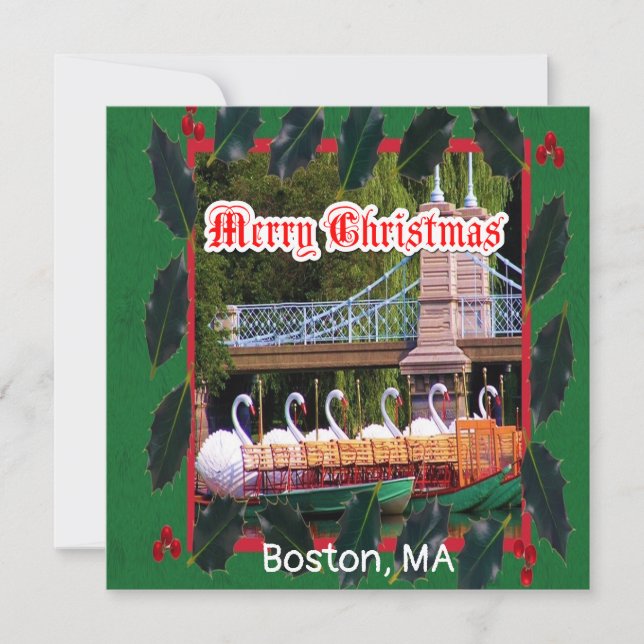 Tarjeta Boston, MAMÁES - Feliz Navidad (Anverso)