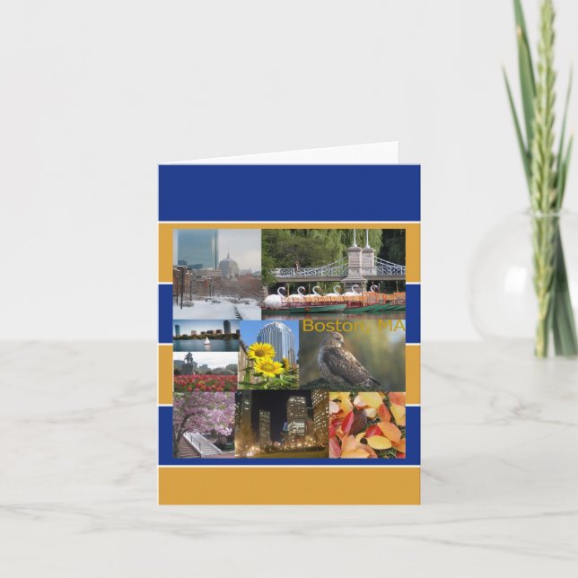 Tarjeta Boston, Massachusetts (Anverso)