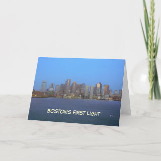 Tarjeta Boston temprano--tarjeta en blanco
