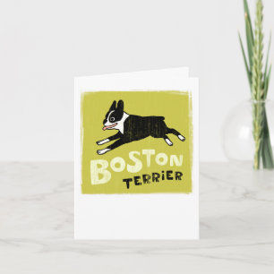 Tarjeta Boston Terrier