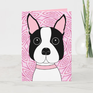 Tarjeta Boston Terrier