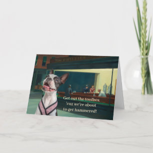 Tarjeta Boston Terrier Divertido