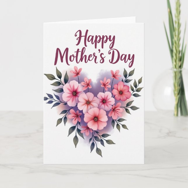 Tarjeta Botánica Con Cariño (Anverso)