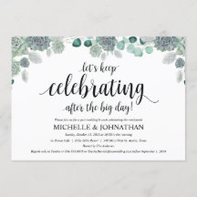 Tarjeta botánica de la invitación del brunch de la