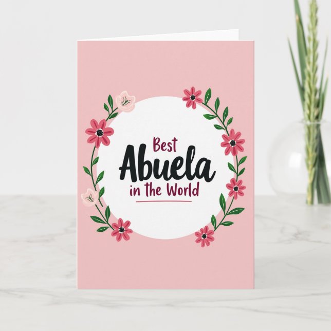 Tarjeta Botánica de la Querida Abuela (Anverso)