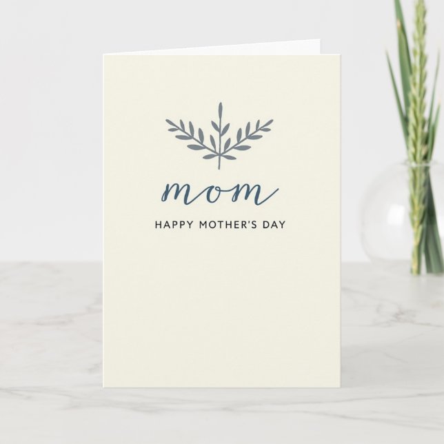 Tarjeta Botánica de Mamá Elegante (Anverso)