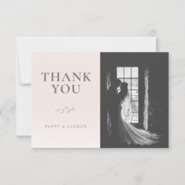 Tarjeta Botánica Rubor Pink Flat Thank You