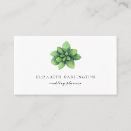 Tarjeta botánica verde. La vegetación minimalista.