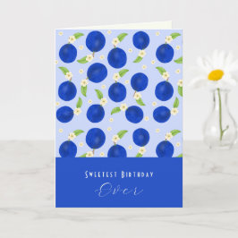 Tarjeta Botanical Plums Collection Birthday