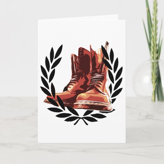 Tarjeta botas de las pieles (Anverso)