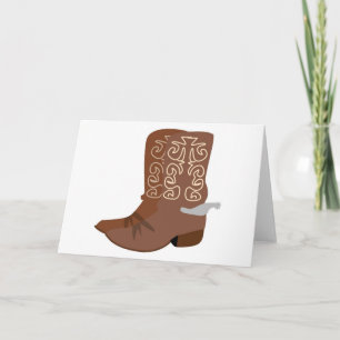 Tarjeta Botas de vaquero con los estímulos