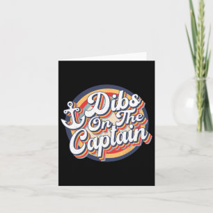 Tarjeta Botas Sobre El Capitán Divertido Vintage Boating R