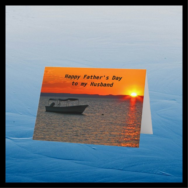 Tarjeta Bote de pesca Feliz Día del Padre (Subido por el creador)