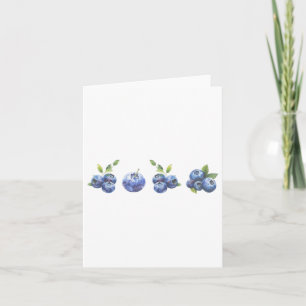 Tarjeta Bote estético de verano de Blueberry Cottagecore B