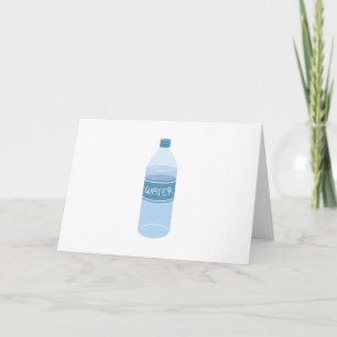 Tarjeta botella de agua