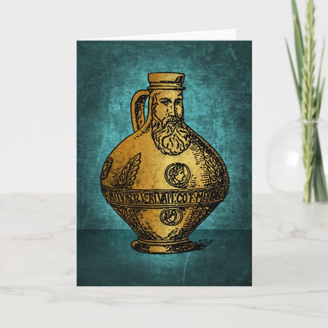 Tarjeta Botella de bruja de Bellarmine (Anverso)