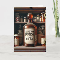 Botella de medicina de poción de vejez humorística