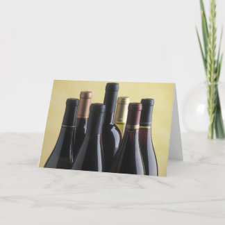 Tarjeta Botellas de vino