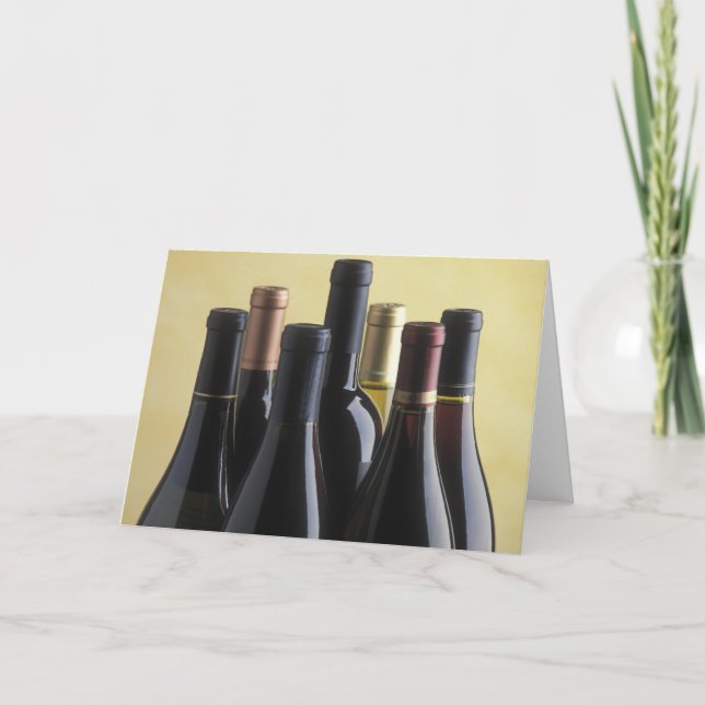 Tarjeta Botellas de vino (Anverso)