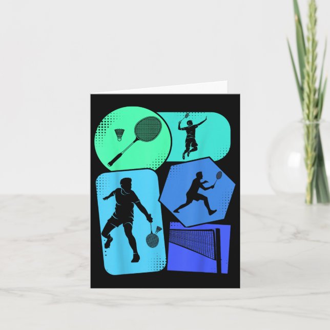 Tarjeta Botes de Badminton Shuttle Niños Jóvenes (Anverso)