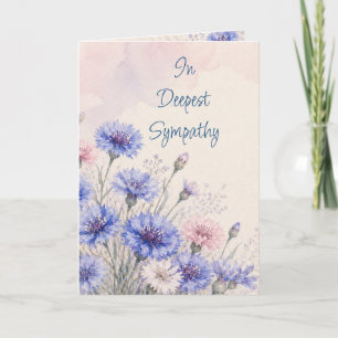Tarjeta Botones de Soltero Flor de Centeno Floral Simpatía