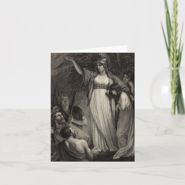 Tarjeta Boudica, Reina de la tribu Iceni (Anverso)