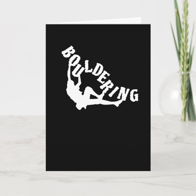 Tarjeta Bouldering Escalador Escalada (Anverso)