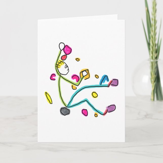 Tarjeta Bouldering Stickman (Anverso)