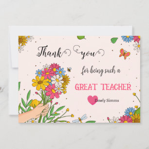 Tarjeta Bouquet de agradecimiento
