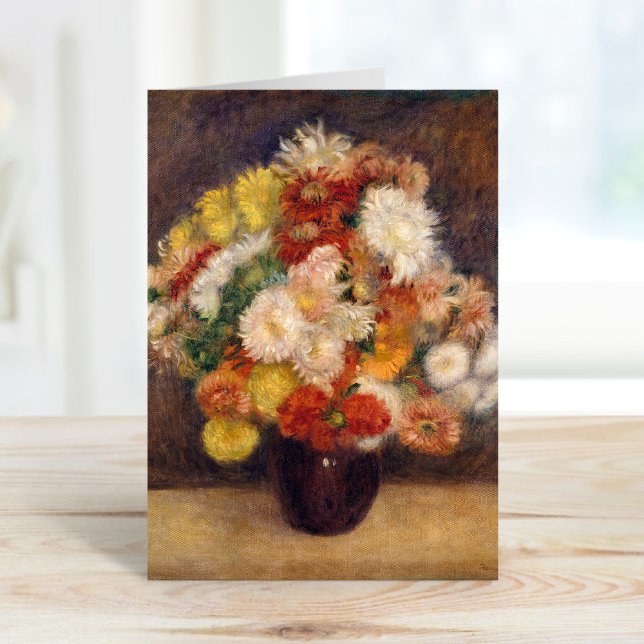 Tarjeta Bouquet de crisantemos | Renoir (Subido por el creador)