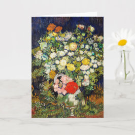 Tarjeta Bouquet de flores en una bolsa de Vincent Van Gogh