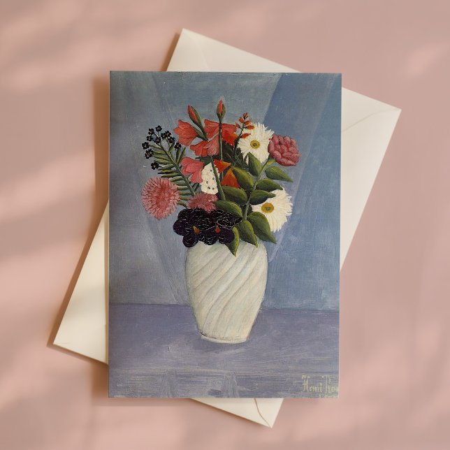 Tarjeta Bouquet de flores | Henri Rousseau (Subido por el creador)