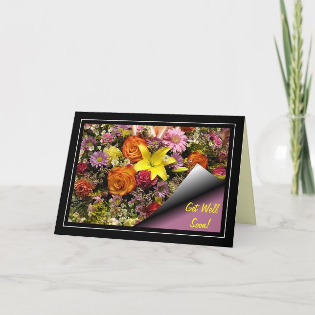 Tarjeta Bouquet de flores: mejor carta (Anverso)