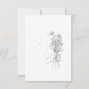 Tarjeta Bouquet de flores para El día de San Valentín