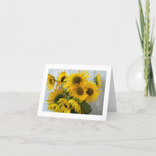 Tarjeta Bouquet de girasol