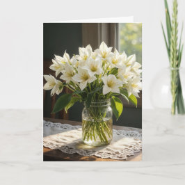 Tarjeta Bouquet de los White Trilliums