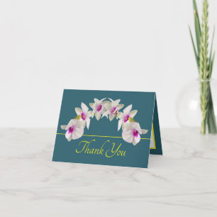 Tarjeta Bouquet de orquídeas blancas blancas amarillas ver